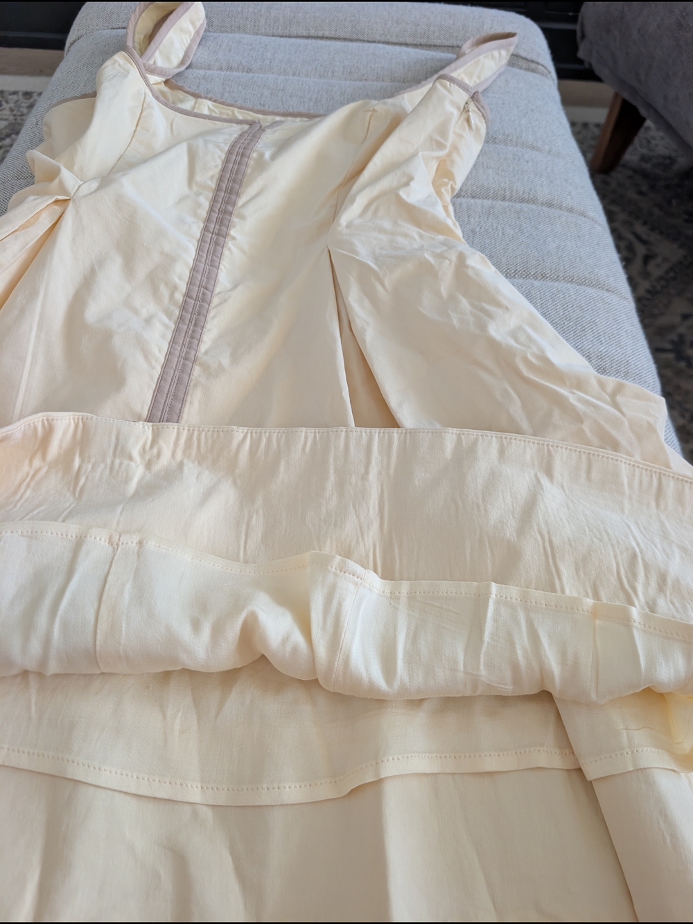 Anthropologie Maeve Arlette Mini Dress Yellow Size S NWT - Picture 11 of 14